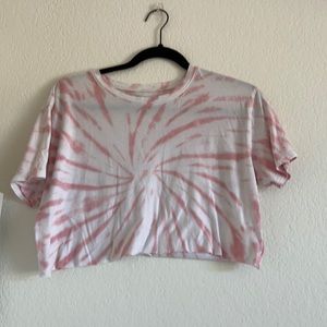 tye dye crop top